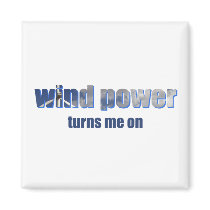 Wind Power Turns! Refrigerator Magnets
