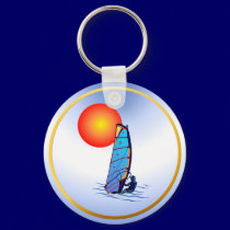 Wind Surf-Circle keychains
