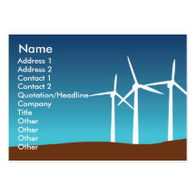 Wind Towers - Chubby Business Cards