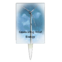 Wind Turbine: Celebrating Wind Energy: Art Cake Picks