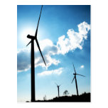 Wind turbine postcard