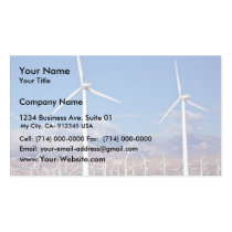 Wind turbines business cards