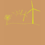 Wind Turbines Green t-shirts