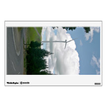 Wind turbines in countryside room decal