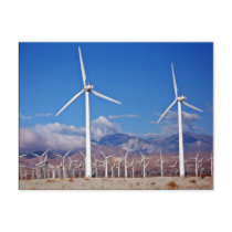 Wind turbines post cards