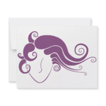 Wind Woman Design invitations