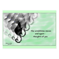 Windchime Haiku Art ACEO Trading Card #2 business cards by Reflekshins Windchime Haiku Art ACEO Trading Card #2 business cards
