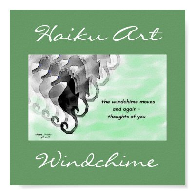 Windchime Haiku Art Print by Reflekshins