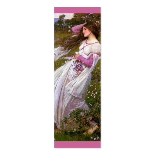 Windflowers Bookmark Business Card (front side)