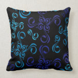 windflowers flora pattern art Throw Pillow pillows