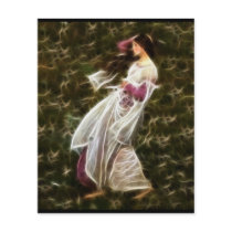 Windflowers Waterhouse Fractal Painting Flyers