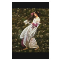 Windflowers Waterhouse Fractal Painting Custom Stationery