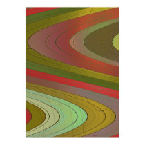 Winding Autumn Road Abstract posters