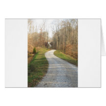 Winding Country Road Greeting Card