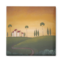 Winding Path Fridge Magnet