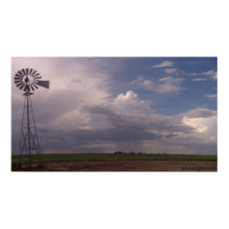 Windmill and Western Kansas Skies posters
