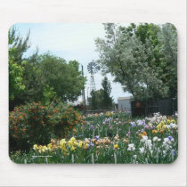 Windmill & Iris Field Mouse Pads