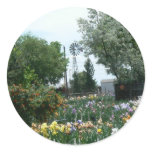 Windmill & Iris Field stickers