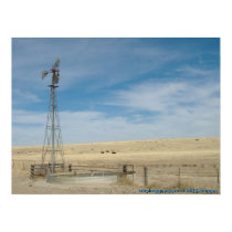 Windmill-Lane County, Kansas posters by wksimages Windmill-Lane County, Kansas posters