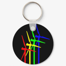 Windmill Night keychains by lonvig Windmill Night keychains
