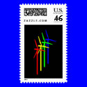Windmill Night - Siemens Wind Power postage