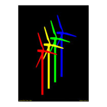 Windmill Night - Siemens Wind Power posters by lonvig Windmill Night - Siemens Wind Power posters
