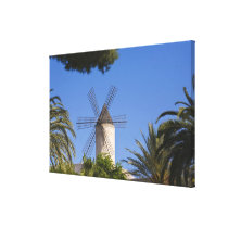 Windmill, Palma, Mallorca, Spain Canvas Prints