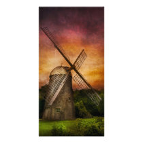 Windmill Personalized Photo Card