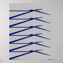 Windmill Shadows Grey - Siemens Wind Power Poster