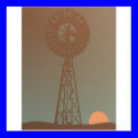 Windmill Sunrise posters