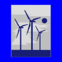 Windmill Surise Grey - Siemens Wind Power postcards