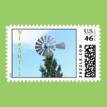 Windmill & Tree stamps