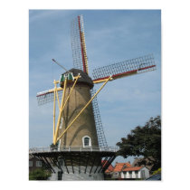 Windmill Westkapelle Zeeland Photo Poster posters