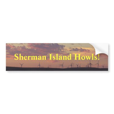 Windmills along the Sacramento River Bumper Sticke Bumper Sticker by westdelta