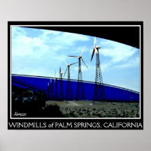 Windmills of Palm Springs Poster