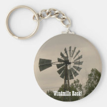 Windmills Rock! Keychain