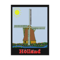 windmillsntulips, Holland, Holland postcards