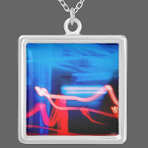 Window and Red Lights necklaces