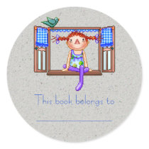 Window Bookplate stickers by Hafapea Window Bookplate stickers