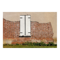 Window - Burlington, NJ - Dilapidated posters