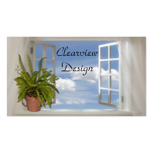 Window Business Card (front side)