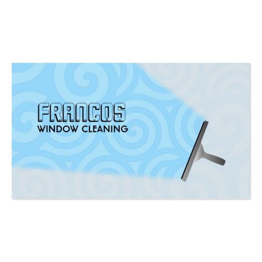 Window Cleaning business cards (front side)