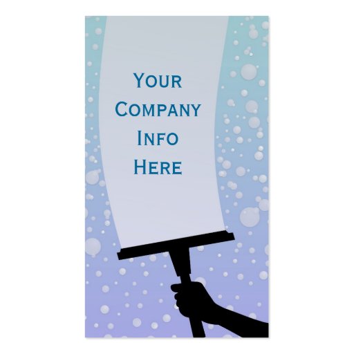 Window Cleaning Business Cards