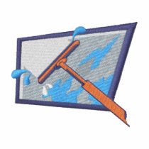 Window Cleaning Logo embroidered shirts