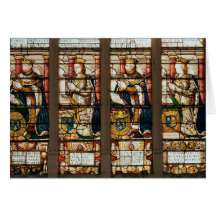Window depicting Francois de Bourbon Greeting Card