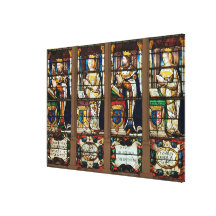 Window depicting Louis de Bourbon Canvas Print