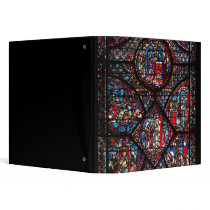 Window depicting scenes binders