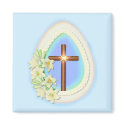Window Egg and Cross magnets by Spice Window Egg and Cross magnets