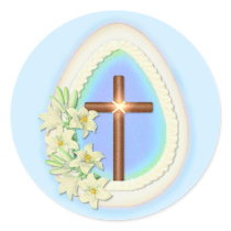 Window Egg & Cross stickers