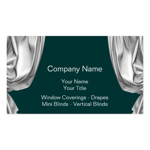 Window Fashions Business Cards (front side)